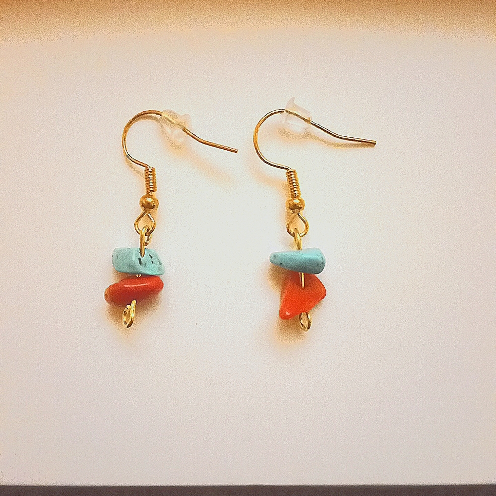 Handmade earrings the brand of jewelry is limbruary
